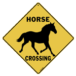 Horse Silhouette Crossing