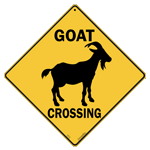 Goat Silhouette Crossing 